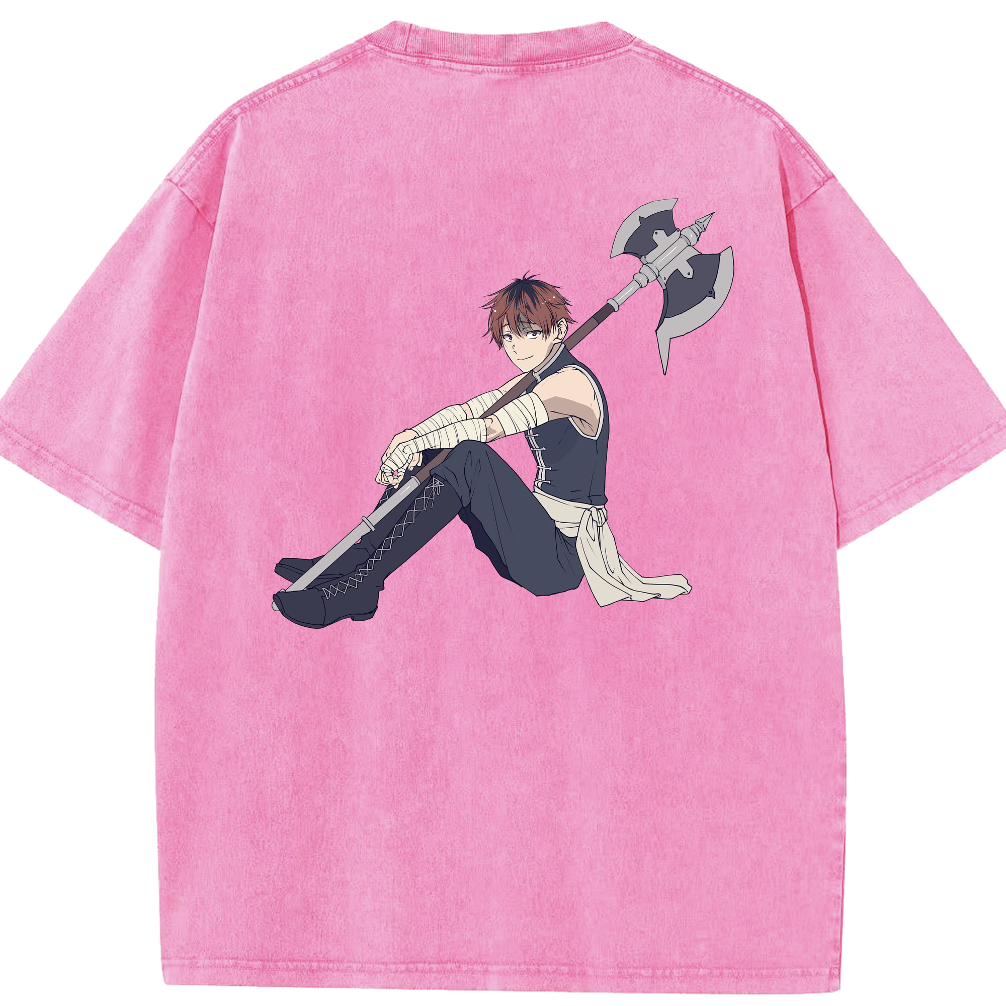 （画像用） 葬送のフリーレン Frieren 綿100% ヴィンテージ風 半袖Tシャツ（背面プリント）